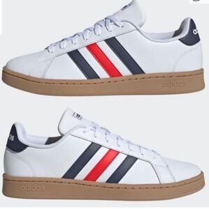 Adidas Grand Court Active Red In Multi Size 14